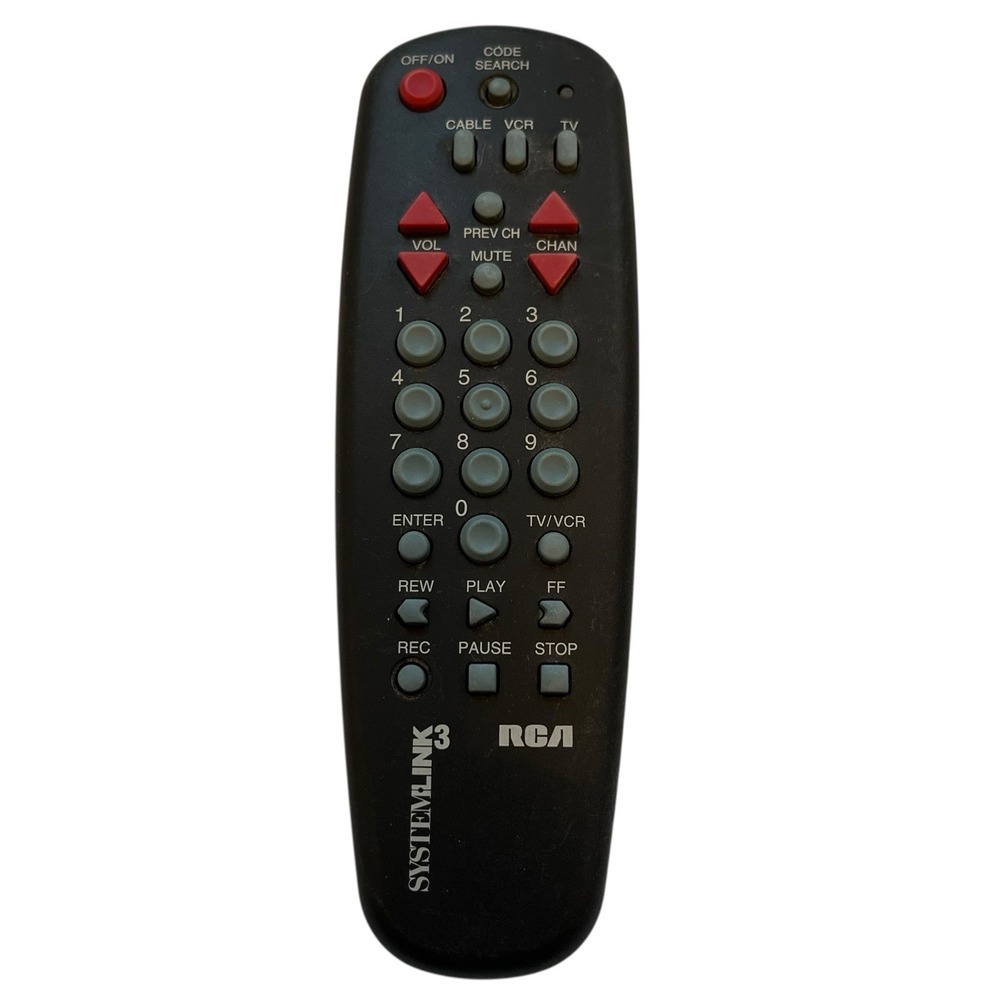 RCA Universal Remote Control Systemlink 3 RCU300 for TV, VCR, Cable Box WORKS